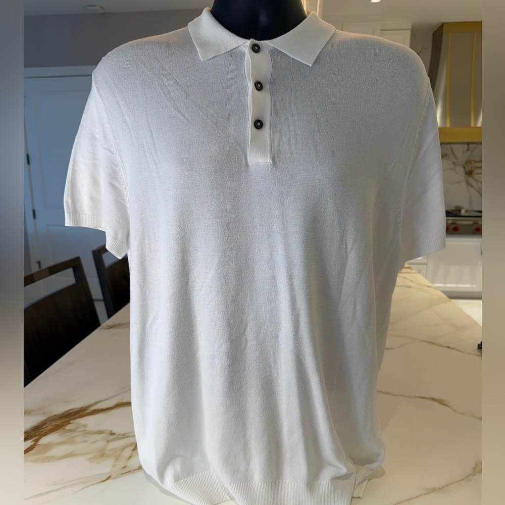 Zara Classic White Polo Shirt